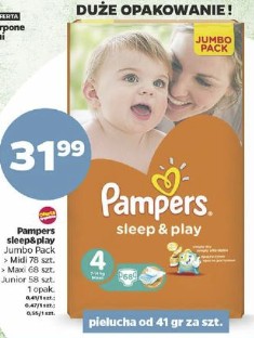 pampers rozmiar 3 cena za pieluche