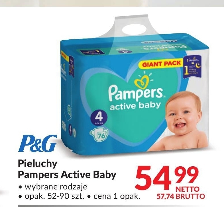 pampersy pampers 2 giant pack