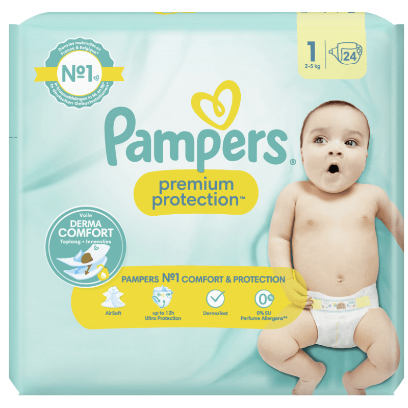 pampers 1 pieluchy