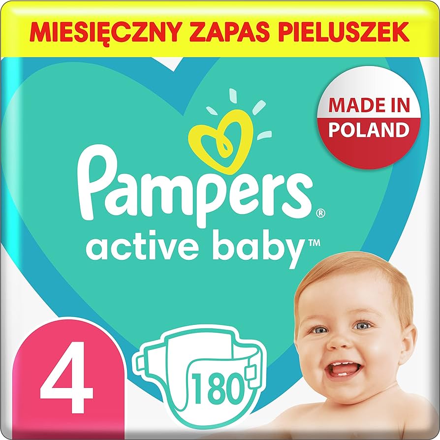 dziewczynka niemowle pampers