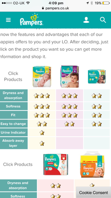 pampers active baby premium care