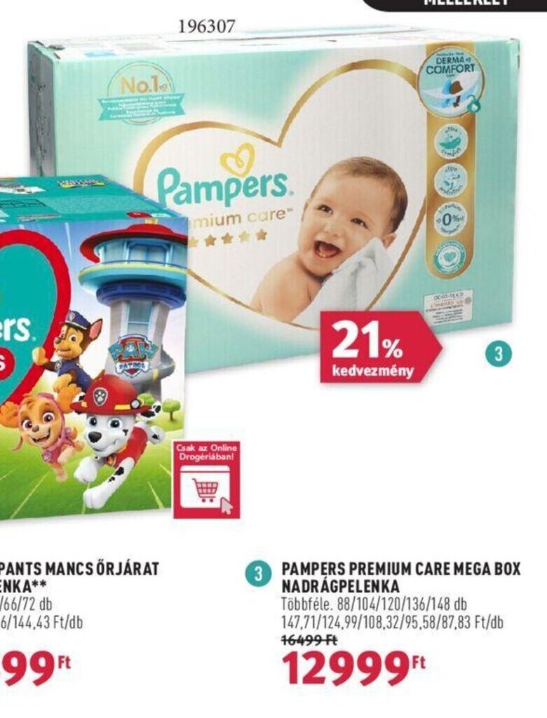 pampers care 3