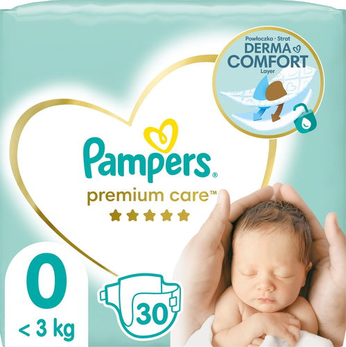 pampers premium care 1 rozpakowane