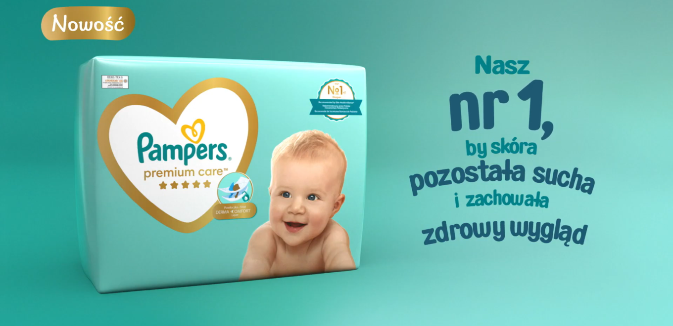 pampers mokry z zewnątrz