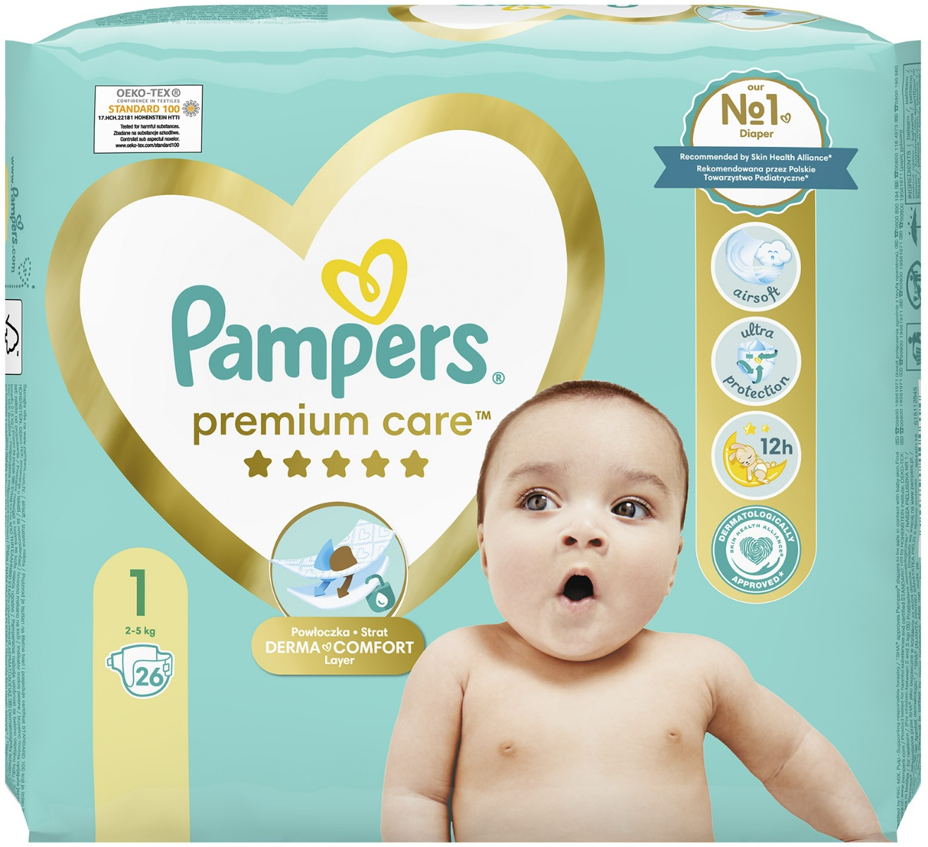 pampers premium care pieluchyi rozmiar 3 5-9kg 80 sztuk