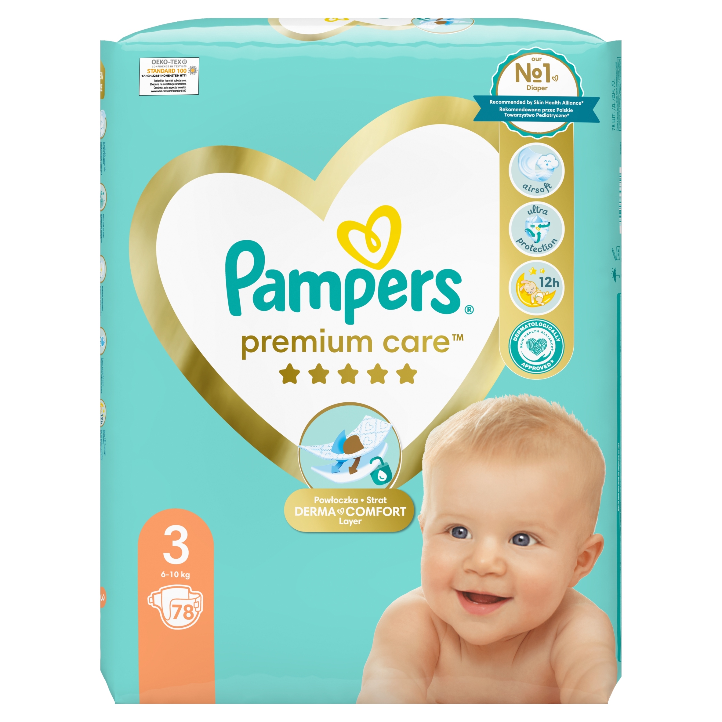 pampers 3 124 szt