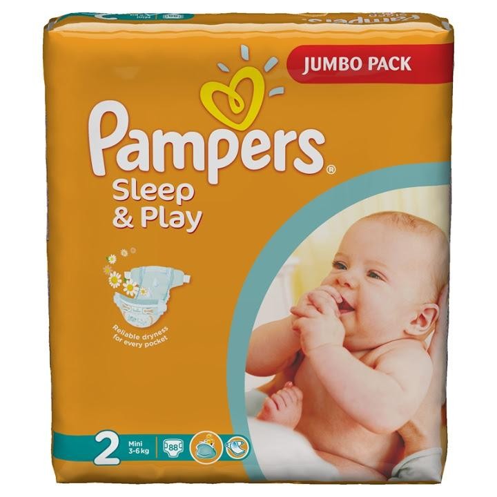 pampers new baby-dry pieluchy rozmiar 2 mini 3-6kg 100 sztuk