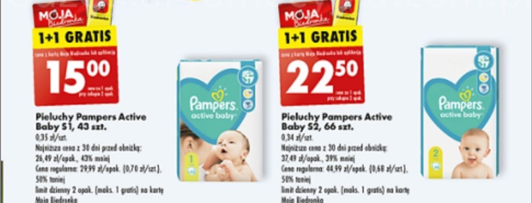 pieluszki jedorazowe pampers