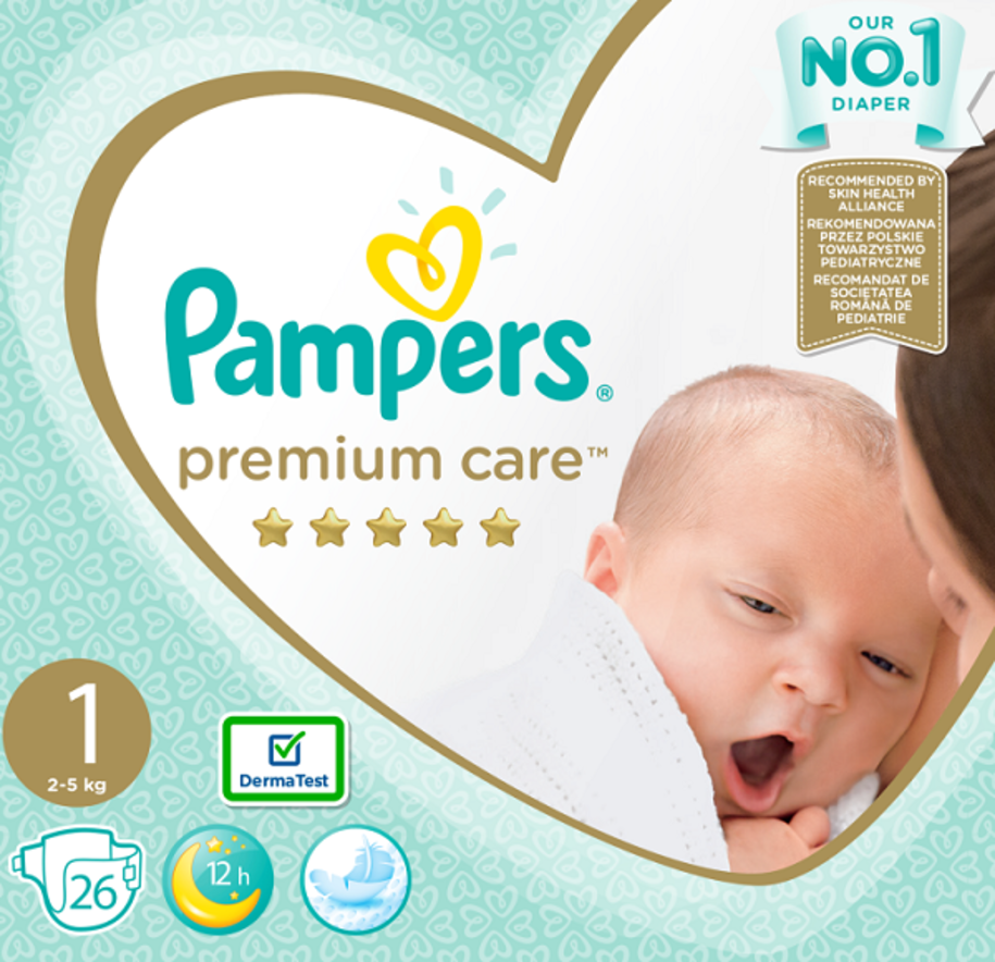 pampres premium care pieluszki newborn pampers
