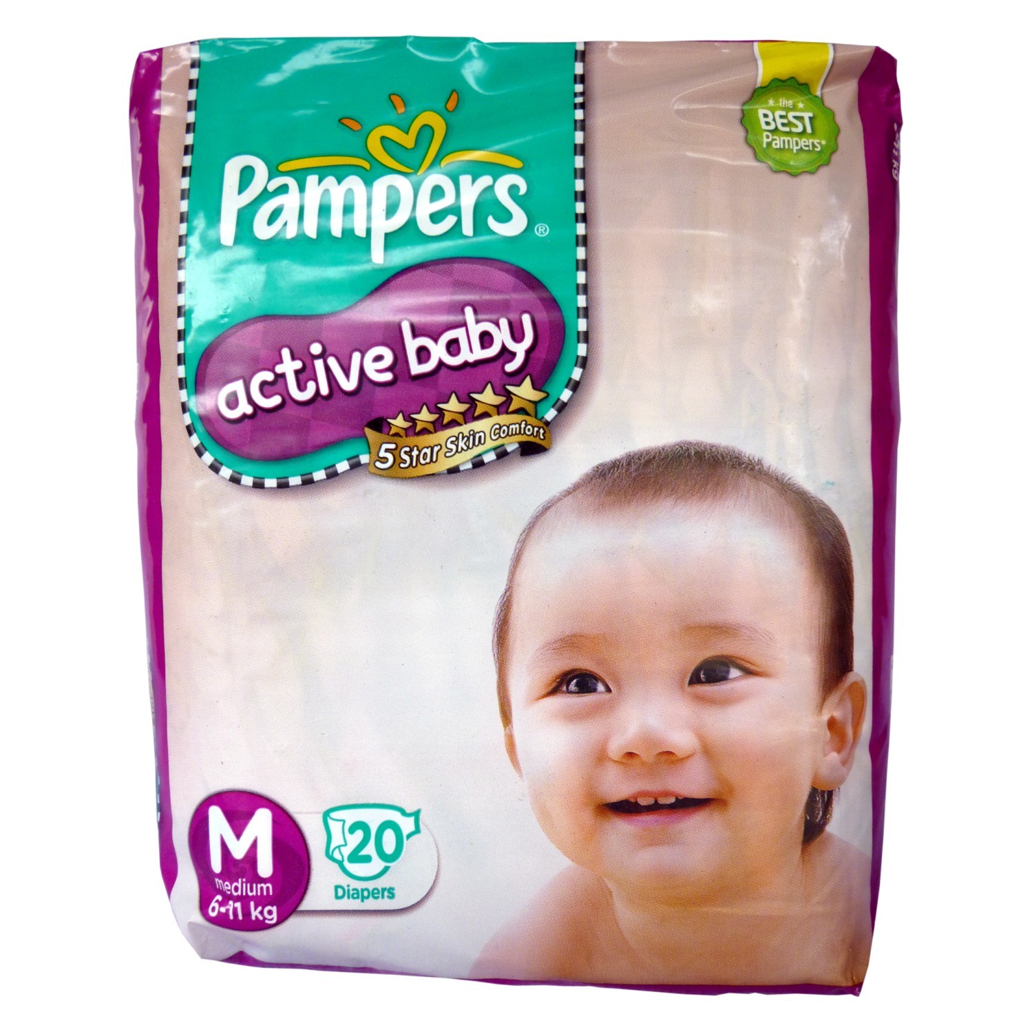 pampers 3 124 pack
