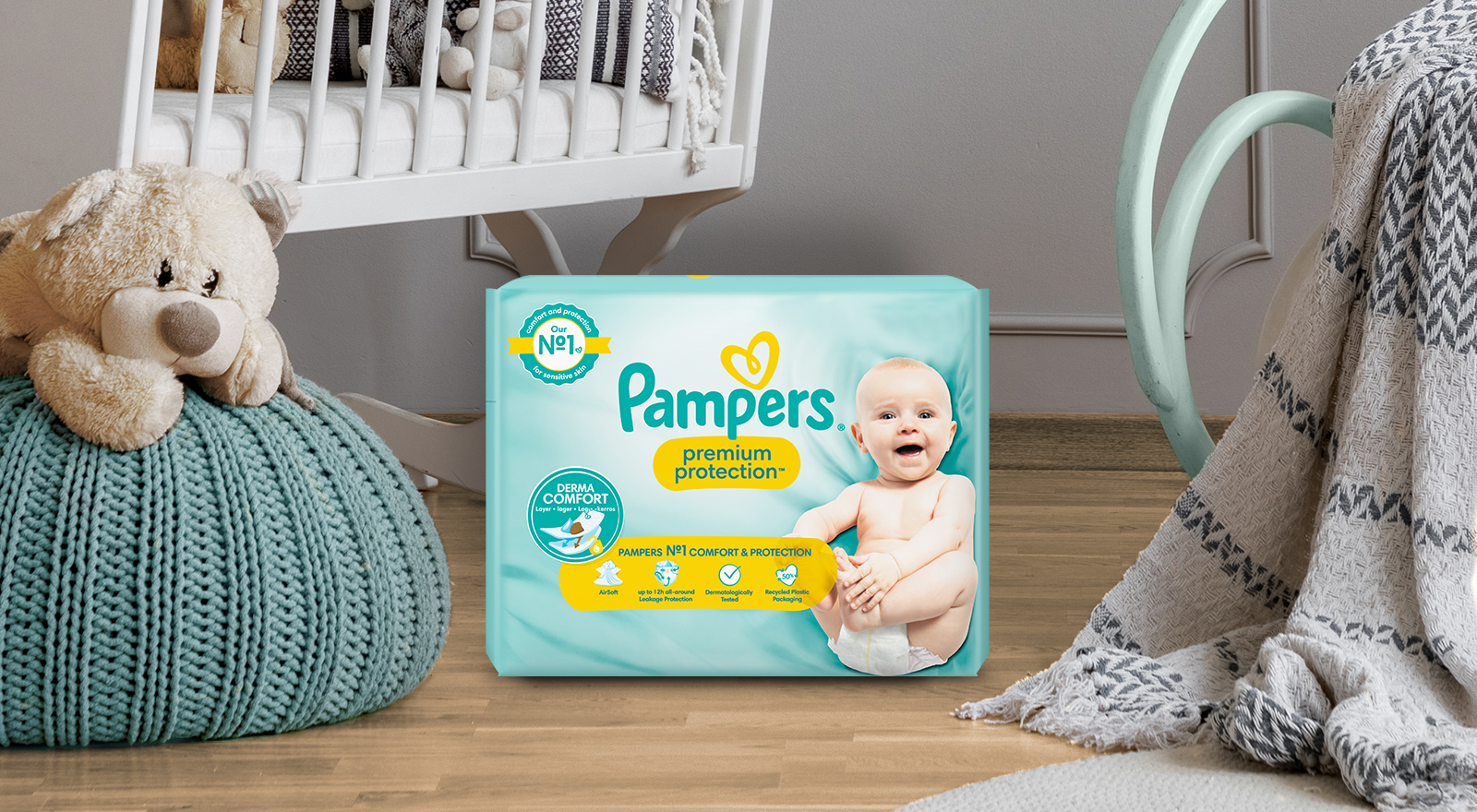 pampers chusteczki nawilżające fresh clean 64 szt